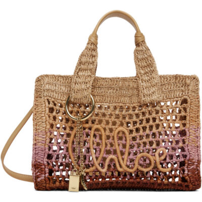 Chloé Tan Small Summer Banana East-West Tote