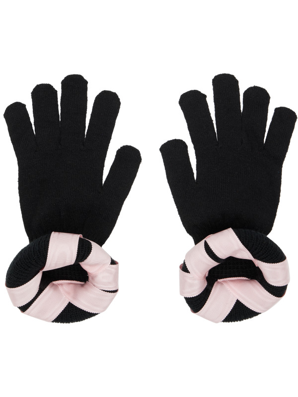 Chopova Lowena Black Cribbage Cross Gloves