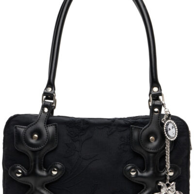Chopova Lowena Black Missish Floral Bag