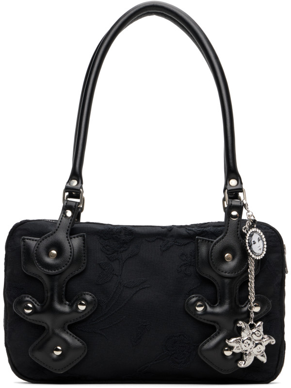 Chopova Lowena Black Missish Floral Bag