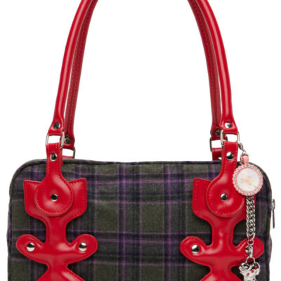 Chopova Lowena Khaki Missish Tartan Bag