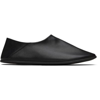 Christen Black Big Bootie Mule Loafers