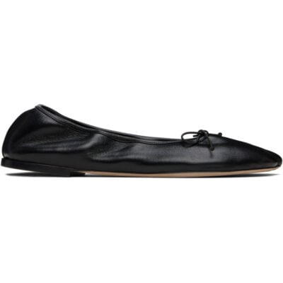 Christen SSENSE Exclusive Black Tabi Stretch Ballerina Flats