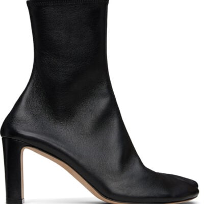 Christen SSENSE Exclusive Black Tabi Stretch Boots