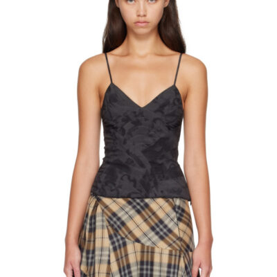 Collina Strada Black Sunray Camisole
