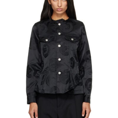 Comme Des Garcons Comme Des Garcons Black Jacquard Jacket