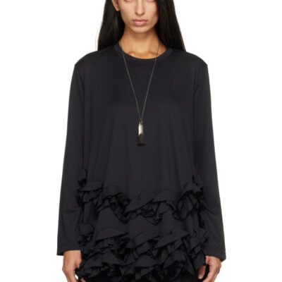 Comme Des Garcons Comme Des Garcons Black Ruffled T-shirt
