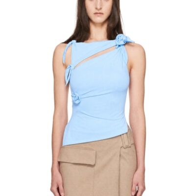 Coperni Blue Flower Top