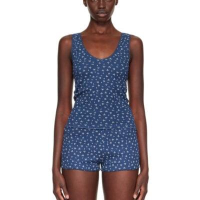 Cou Cou Blue 'The Scoop' Tank Top