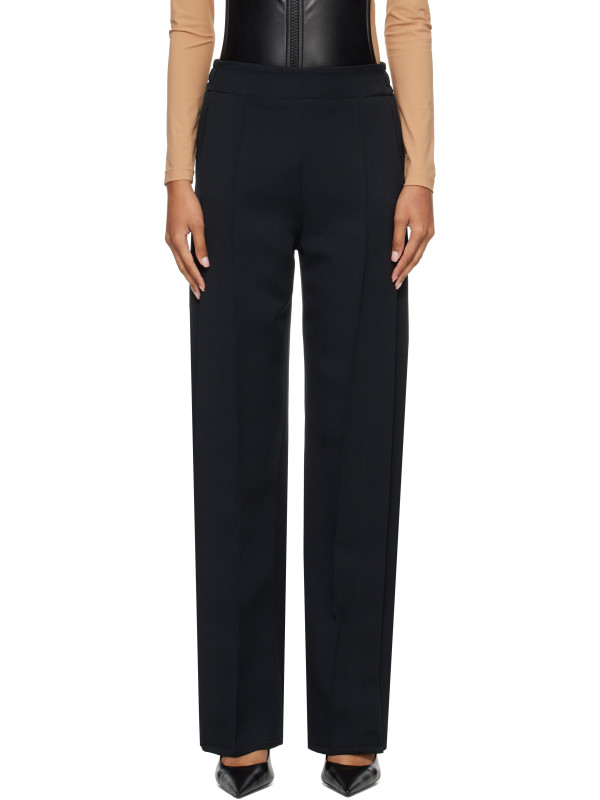 Courrèges Black Snap Twill Flare Trousers