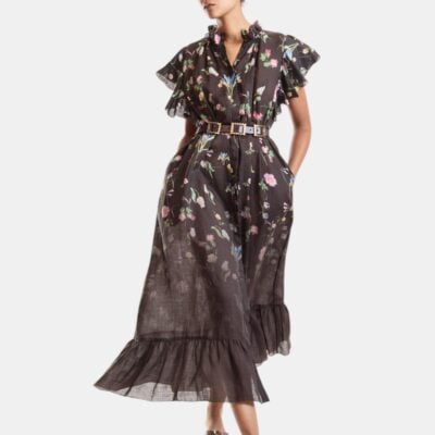 Cynthia Rowley Palermo Ramie Kaftan