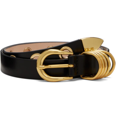 Dehanche Black Hollyhock 10 Rivet Belt
