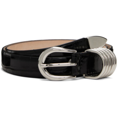 Dehanche Black Hollyhock Croco Belt