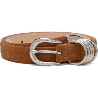 Dehanche Brown Hollyhock Suede Belt