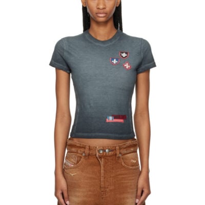 Diesel Gray Patches & Microwaffle Sides T-shirt