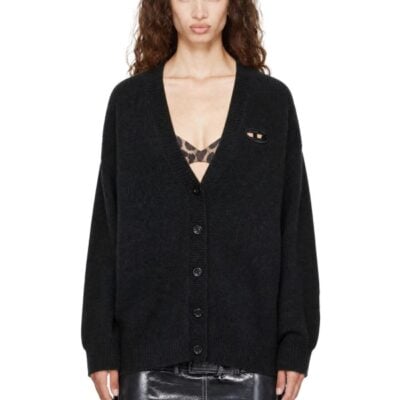 Diesel Gray Wool & Alpaca Blend Cardigan