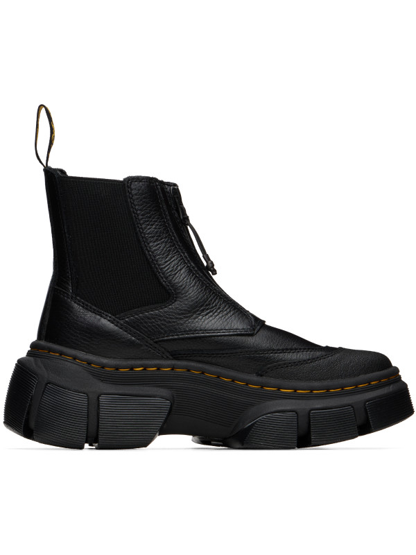 Dr Martens Black DMXL Zip Leather Chelsea Boots