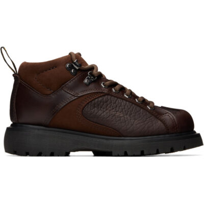Dr Martens Brown Wayborne Lace Up Boots