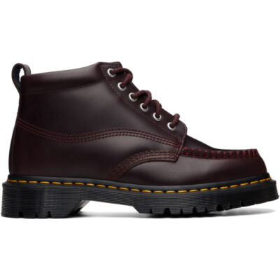 Dr Martens Burgundy Lowell Chukka Boots