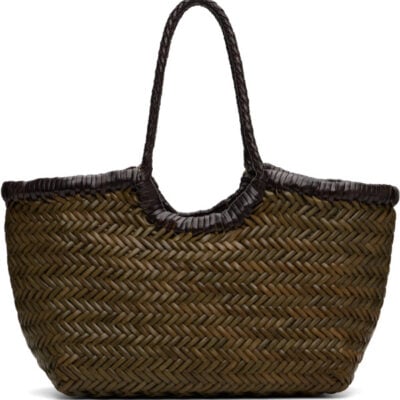 Dragon Diffusion Khaki & Brown Nantucket Small Bag