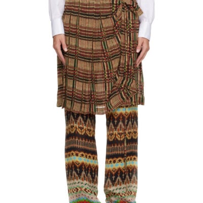 Dries Van Noten Multicolor Viscose Skirt Trousers