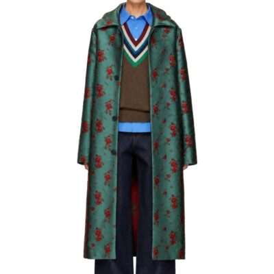 Edward Cuming Green Wallpaper Car Coat