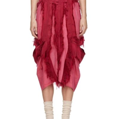 Edward Cuming Pink Cyclone Midi Skirt