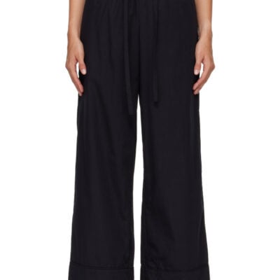 Entire Studios Black Pajama Lounge Pants