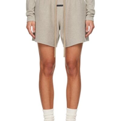 Fear Of God Taupe Eternal Wool Cashmere Shorts