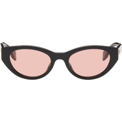 Fendi Black Lettering Cat-Eye Sunglasses