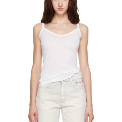 FLORE FLORE White Isla Camisole