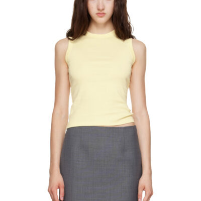 FLORE FLORE Yellow Esmé Tank Top
