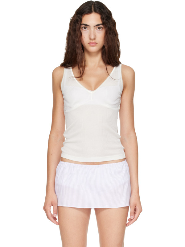 Fruity Booty White Intimo Plunge Tank Top