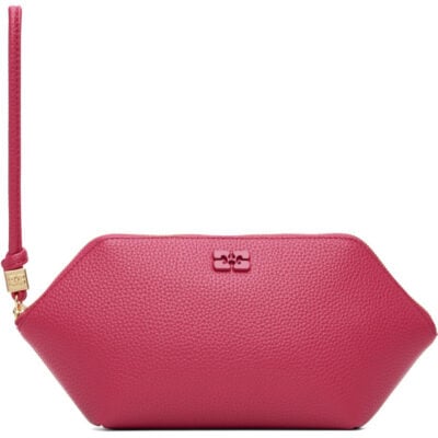 Ganni Red Bou Make-Up Pouch