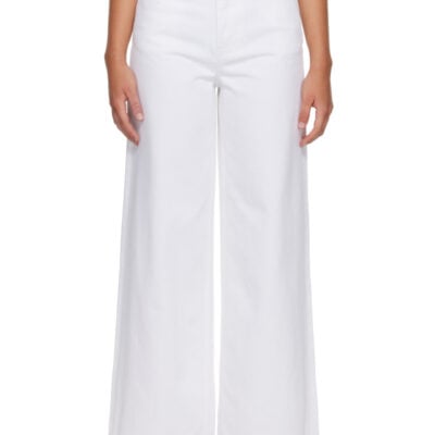 Ganni White Lari Straight Jeans