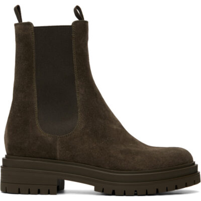 Gianvito Rossi Khaki Chester Boots