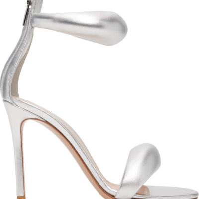 Gianvito Rossi Silver Bijoux Heeled Sandals