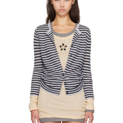 Gimaguas Gray & Black Magalie Cardigan