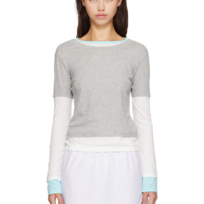 Gimaguas Gray & White Triple T-shirt