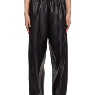 Givenchy Black Cocoon Elastic-Waist Technical Poplin Trousers