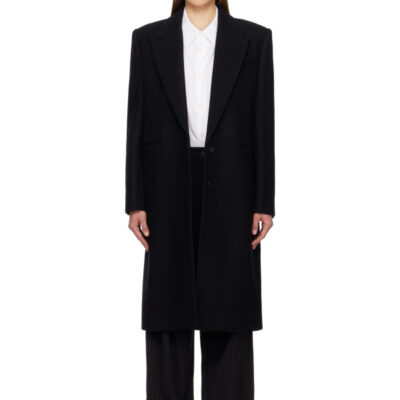 Givenchy Black Formal Wool Coat