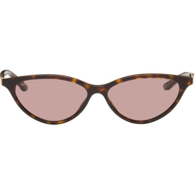 Gucci Brown Cat-Eye Frame Sunglasses