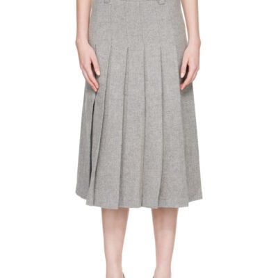 Hai Gray Paulette Midi Skirt
