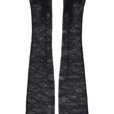 Handsome Stockholm Black Lace Long Gloves