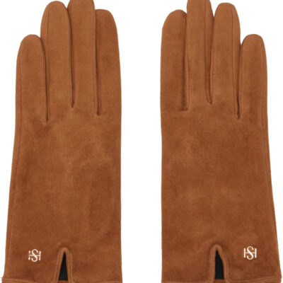 Handsome Stockholm Brown Essentials Suede Gloves