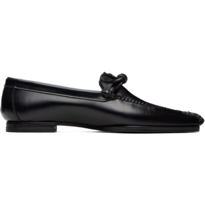 Hereu Black Aresta Pointy Loafers