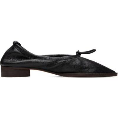 Hereu Black Puntera R Mid Ballerina Loafers