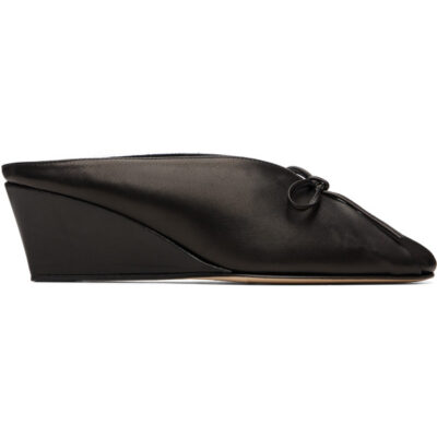 Hereu Black Resso Wedged Mules