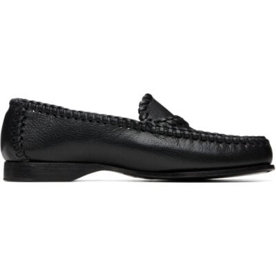 Hereu Black Sastre Supple Shiny Loafers