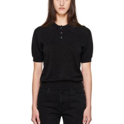 High Sport Black Court Polo